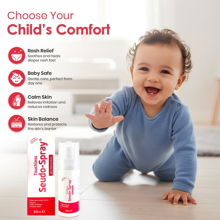 Seudo Spray ® 50 ML – Gentle Baby Skin Soothing Mist.