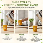 Herbal Tea Prefilled Smart Cup (12 Flavor)- Authentic, Loose-Leaf -Eco-Friendly, & Easy Brewing