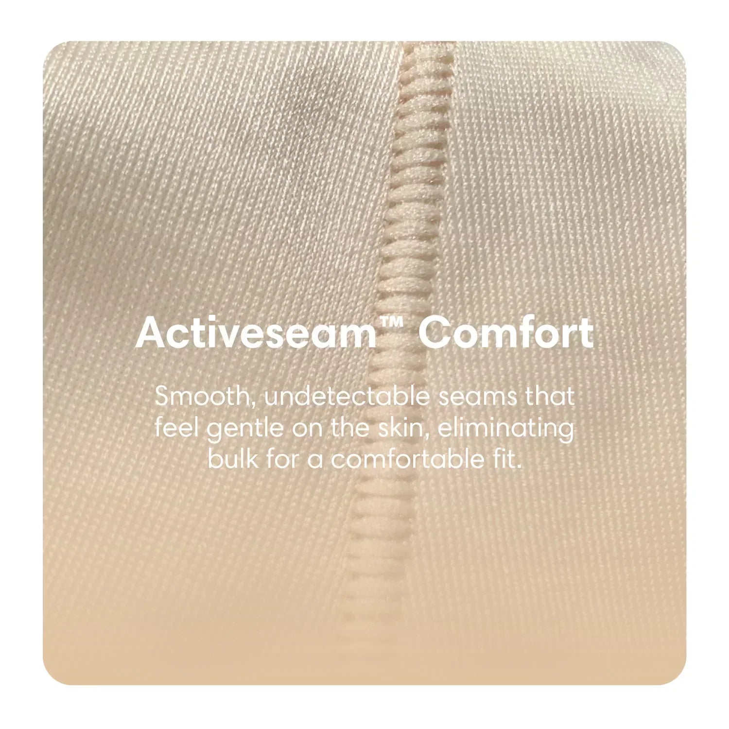 ActiveSeam Comfort compression garment seam close-up