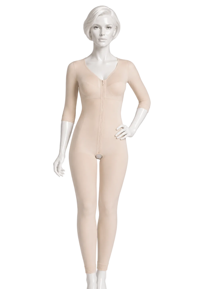 Premium ISAVELA USA Full Body Compression Suit with Bra, Sleeves &amp; Ankle Length-BB09AL