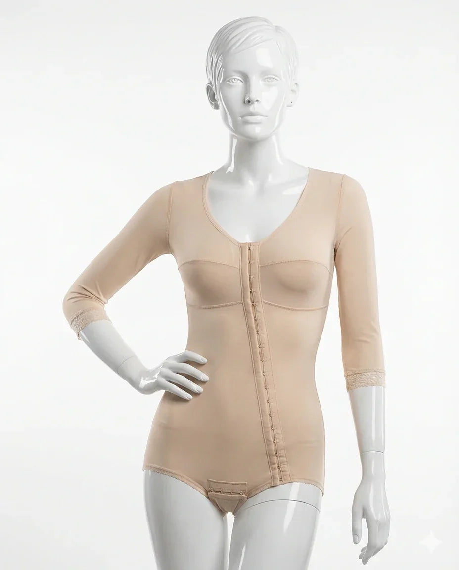 Premium ISAVELA USA BBL Full Body Compression Suit with Bra & Medium Sleeves (BB11BM) - GRANTANA Medicine & Medical Equipment