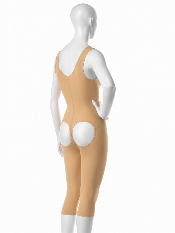 Premium ISAVELA USA High Back No Bra Open BBL Below Knee Compression (BE15BK)