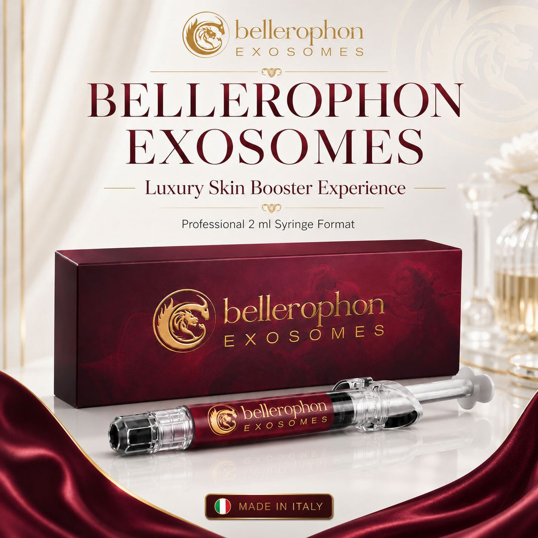 BELLEROPHON Exosomes Skin Booster 2ml Syringe with Hyaluronic Acid, Polynucleotides, Peptides, Growth Factors, Amino Acids &amp; Vitamin B12