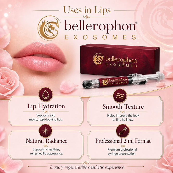BELLEROPHON Exosomes Skin Booster 2ml Syringe with Hyaluronic Acid, Polynucleotides, Peptides, Growth Factors, Amino Acids &amp; Vitamin B12