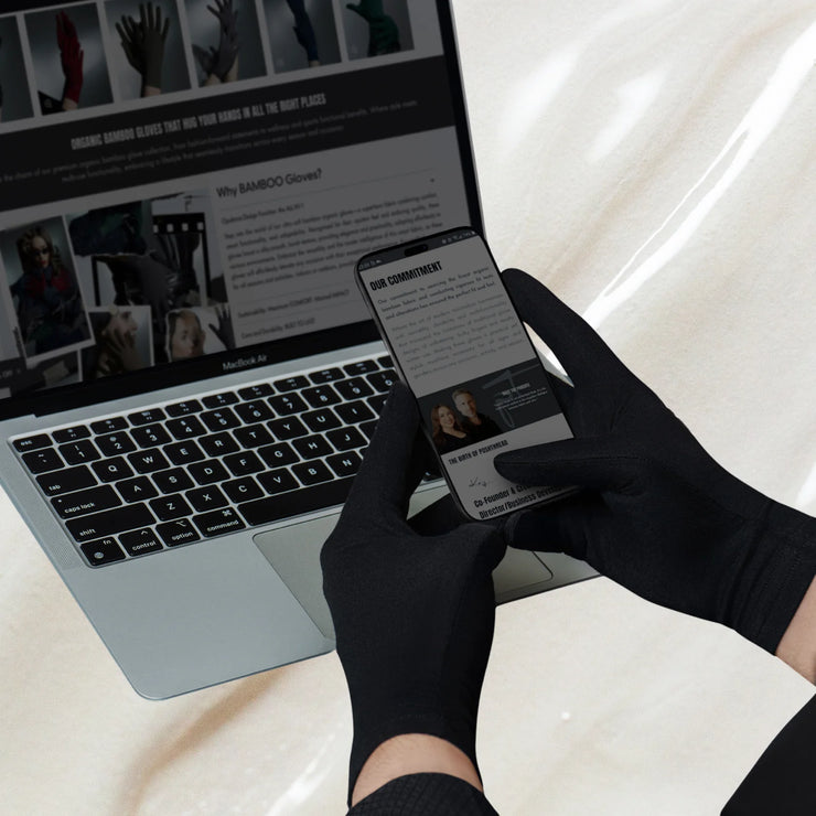 Organic Luxurious Unisex Bamboo Gloves Dermatologically Certified