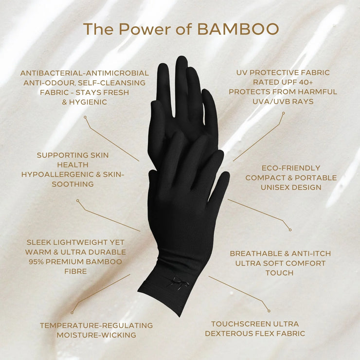 Organic Luxurious Unisex Bamboo Gloves Dermatologically Certified