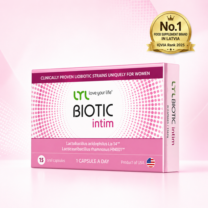 LYL BIOTIC Intim – Women’s Intimate Health Probiotic, 12B CFU, 15 Capsules