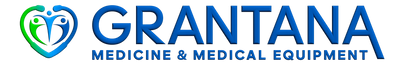 Blue and green medical logo with heart shape and stylized person beside 'Medicine & Medical Equipment' text