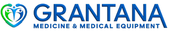Grantana Medicine & Medical Equipment logo with blue and green design