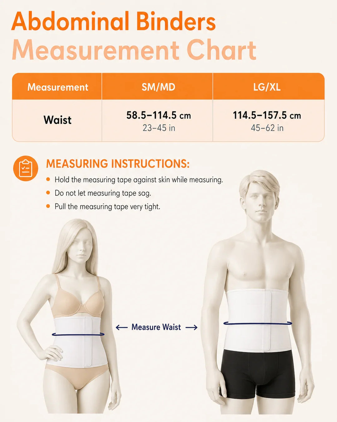 Premium USA 12" Abdominal Binder With 2 Split Panels AB04 | Post-Surgery Support