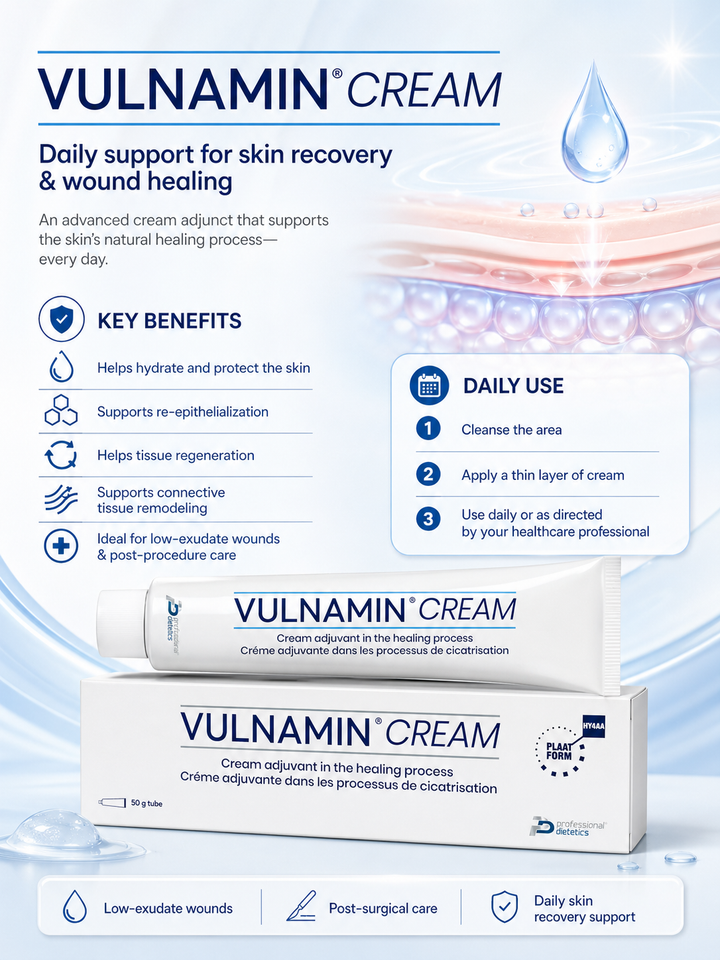 VULNAMIN® Cream 50g | Advanced Skin Repair Formula &amp; Wound Healing