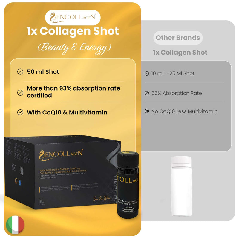 EncollageN® Italian Marine Collagen| Beauty & Energy (10's x 50ml) - GRANTANA Medicine & Medical Equipment