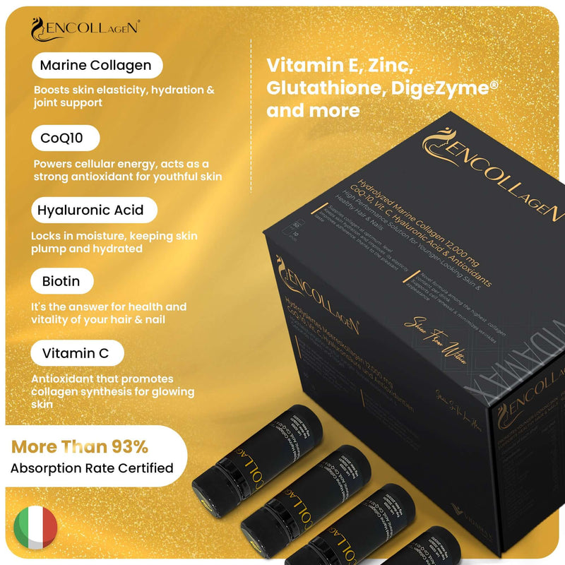 EncollageN® Italian Marine Collagen| Beauty & Energy (10's x 50ml) - GRANTANA Medicine & Medical Equipment