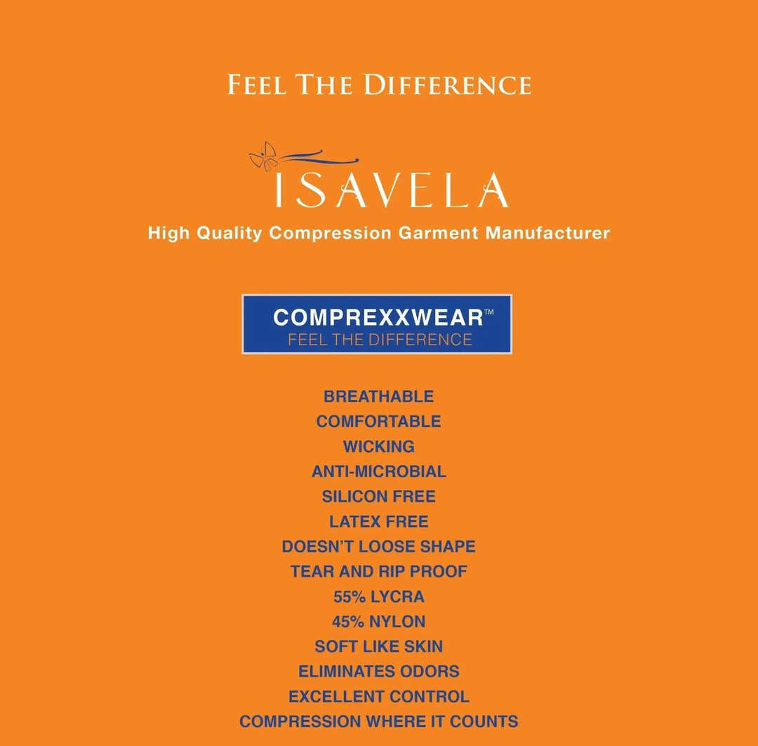 Premium ISAVELA USA Compression Bodysuit with Bra Above Knee –BB03