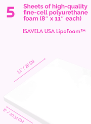 ISAVELA USA Lipo Foam™ 5 Sheets | Premium Quality.