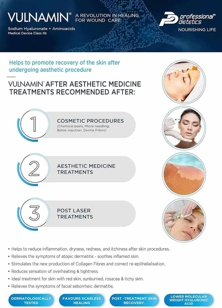 VULNAMIN® PWD – Wound Dressing (Pack of 2x1g Sticks).