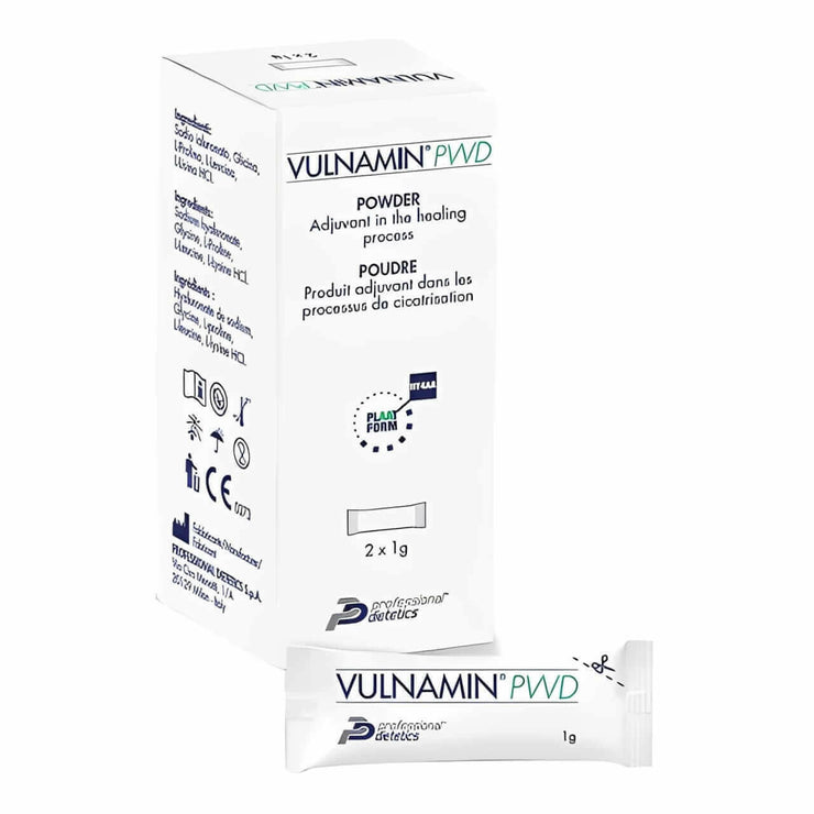 VULNAMIN® PWD – Wound Dressing (Pack of 2x1g Sticks).